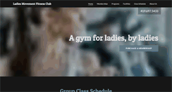 Desktop Screenshot of ladiesmovement.com