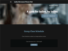 Tablet Screenshot of ladiesmovement.com